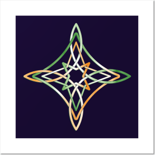 Gaelic Star - Minimalist Celtic Knot Design Posters and Art